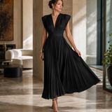 Robe Plissée Parisienne Élégante