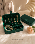 Boîte à Bijoux de Voyage en Velours