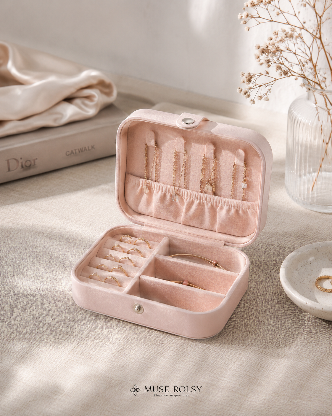 Coffret à Bijoux Nomade en Cuir