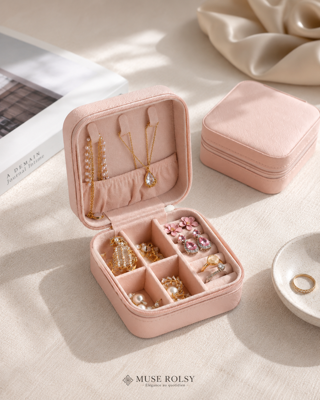 Coffret à Bijoux Nomade en Cuir