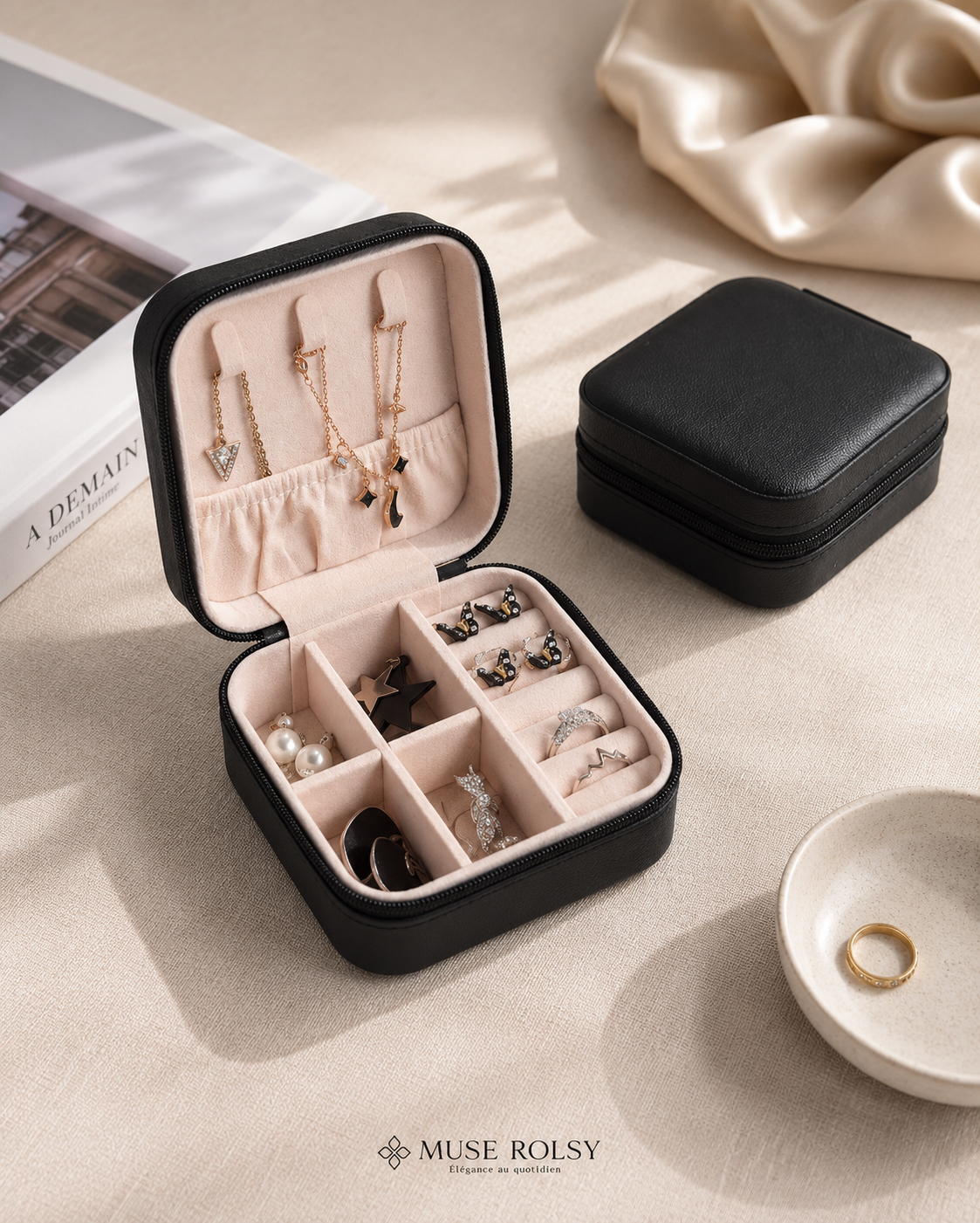 Coffret à Bijoux Nomade en Cuir