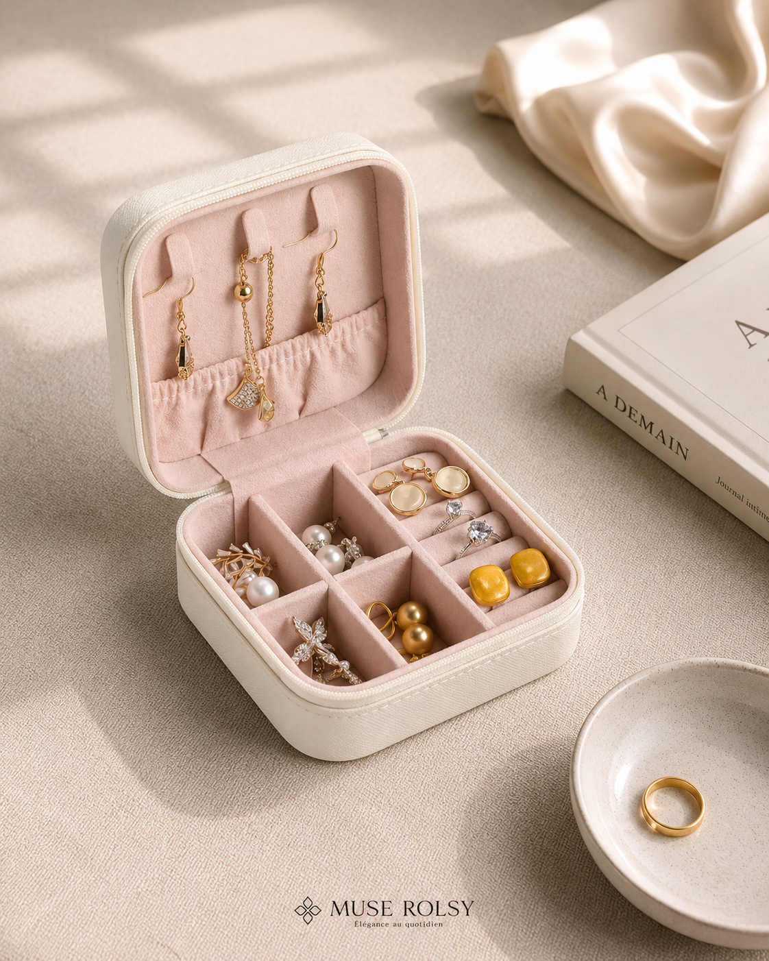 Coffret à Bijoux Nomade en Cuir