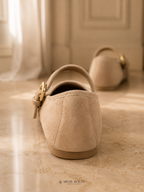 Ballerines Mary Jane en Daim