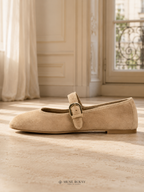 Ballerines Mary Jane en Daim