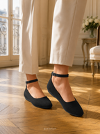 Ballerines Mary Jane à Bout Carré
