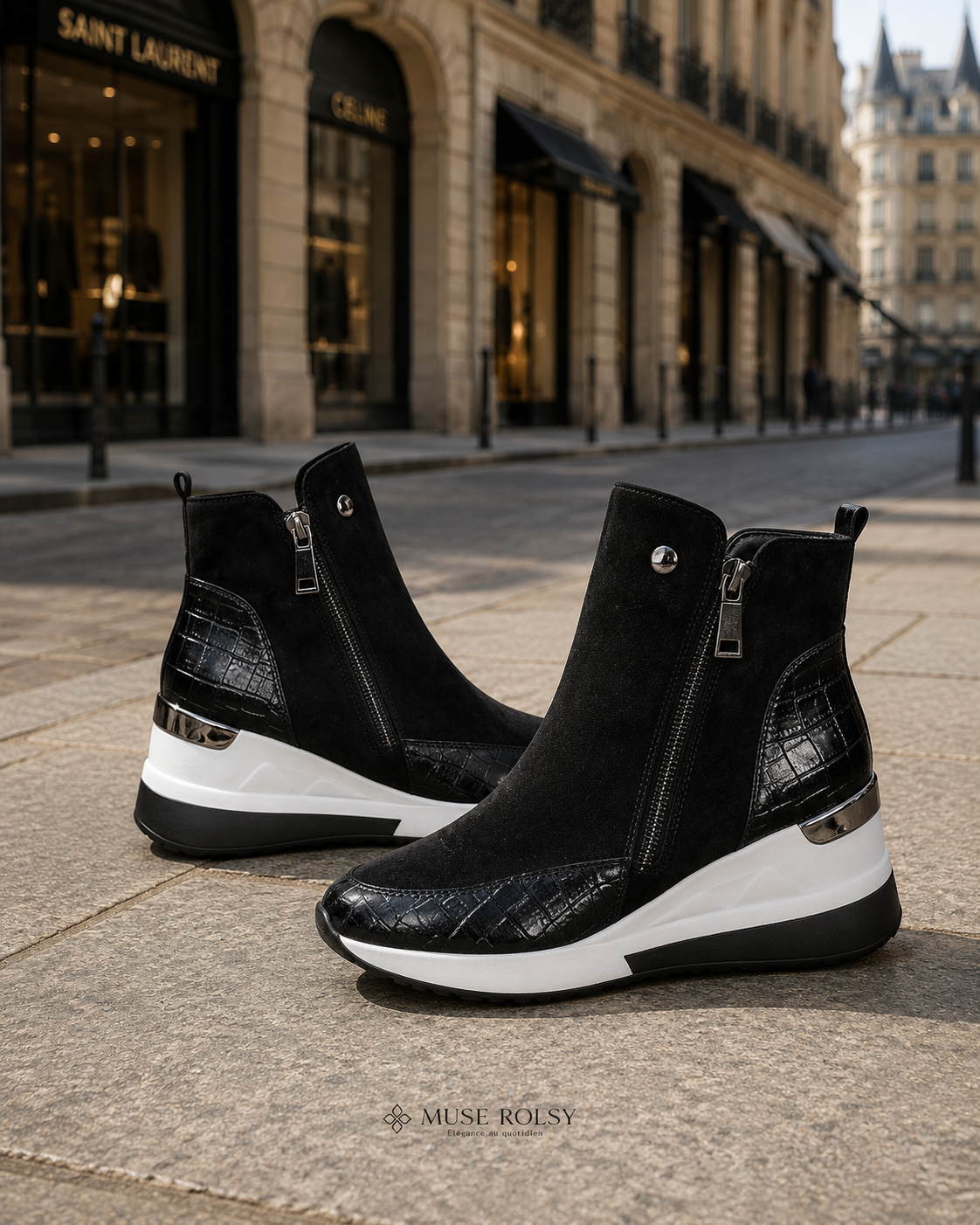 Bottines Noires Élégantes