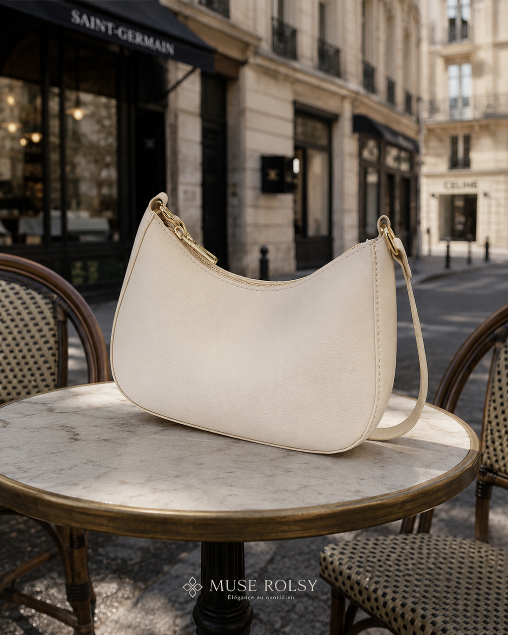 Sac Carré Minimaliste à Bandoulière