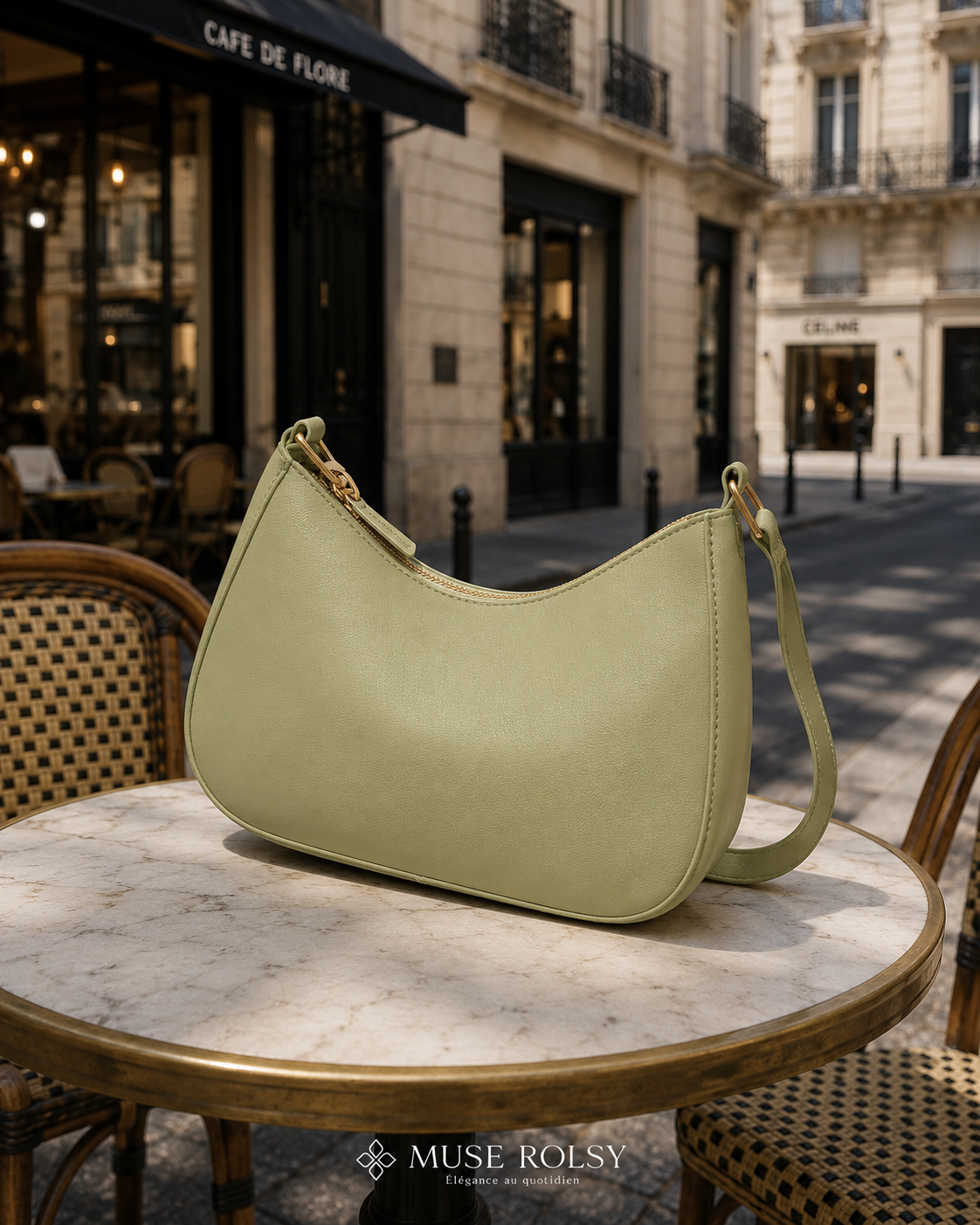 Sac Carré Minimaliste à Bandoulière