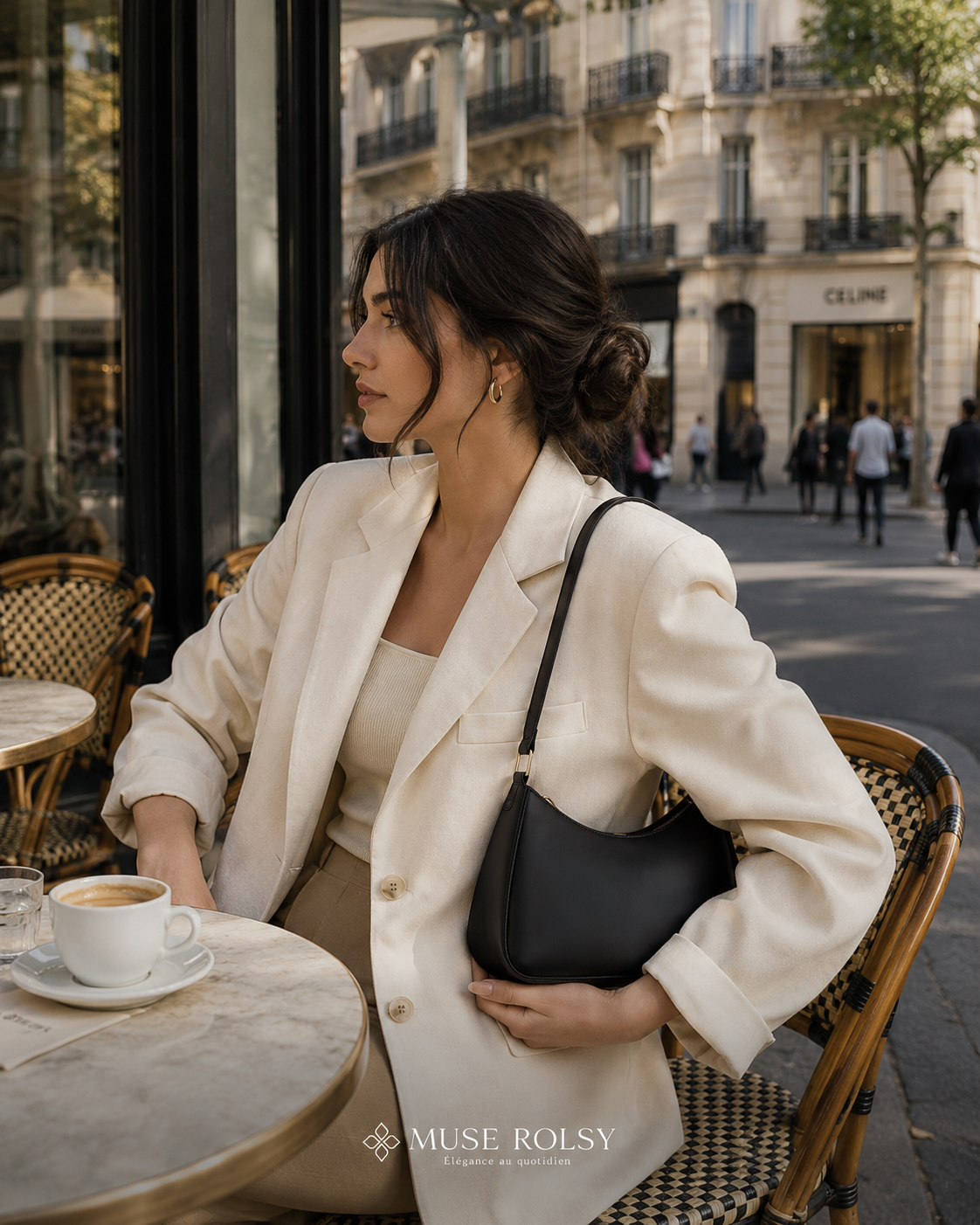 Sac Carré Minimaliste à Bandoulière