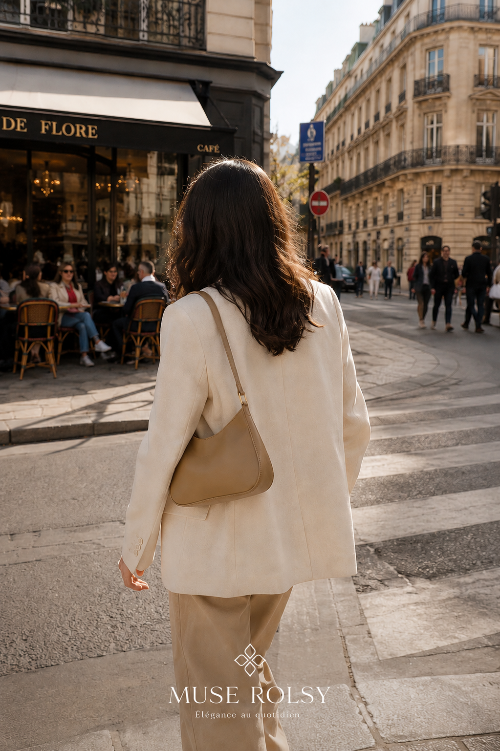 Sac Carré Minimaliste à Bandoulière