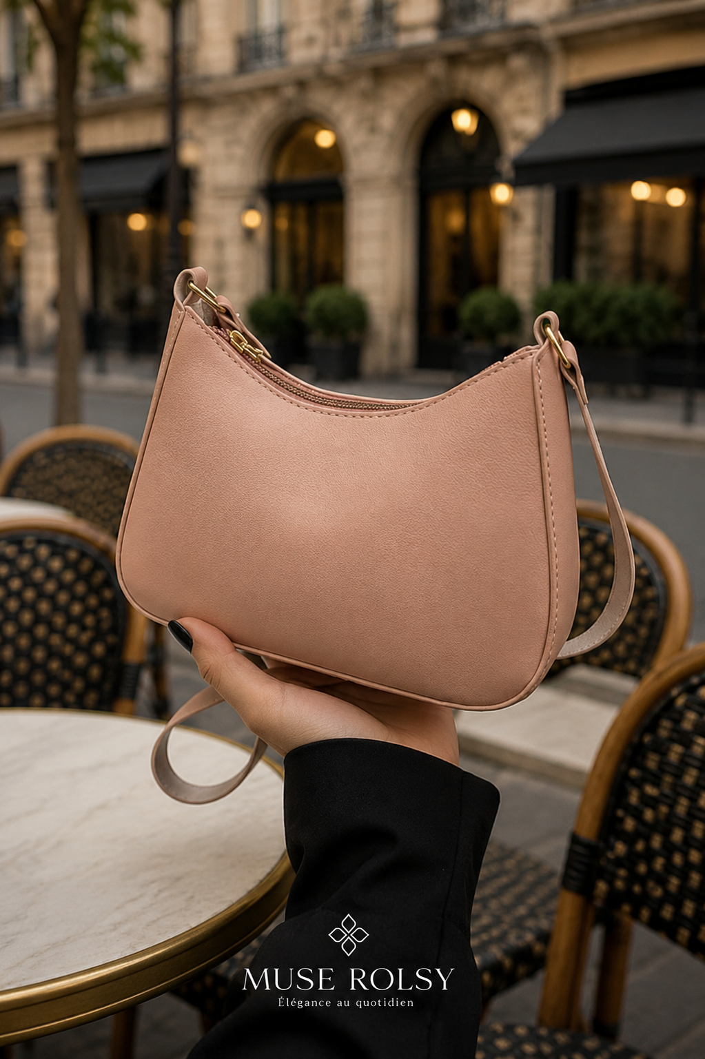 Sac Carré Minimaliste à Bandoulière