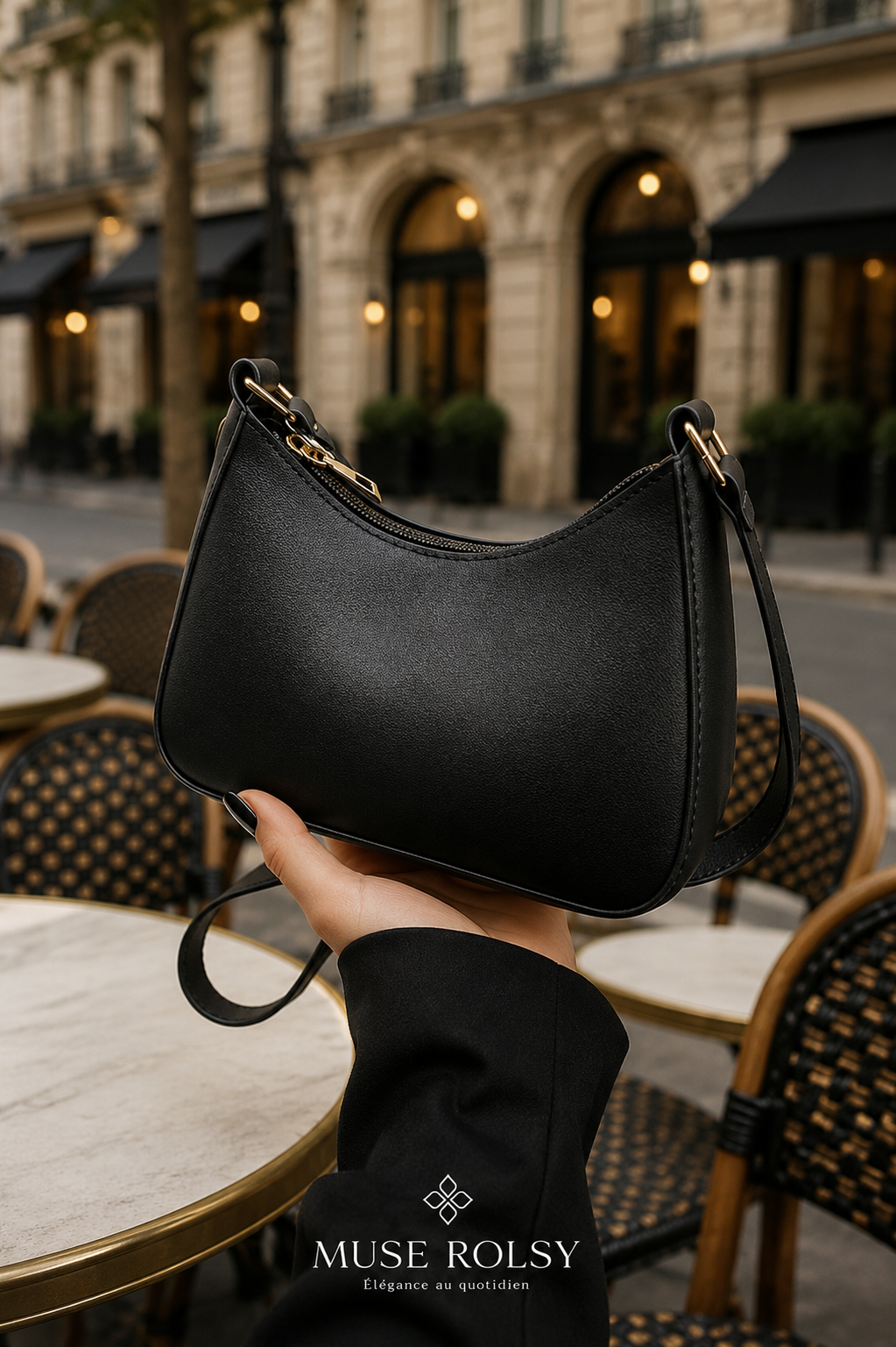 Sac Carré Minimaliste à Bandoulière