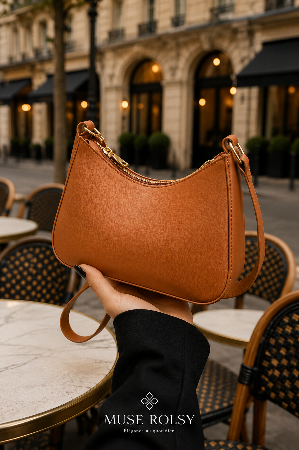Sac Carré Minimaliste à Bandoulière