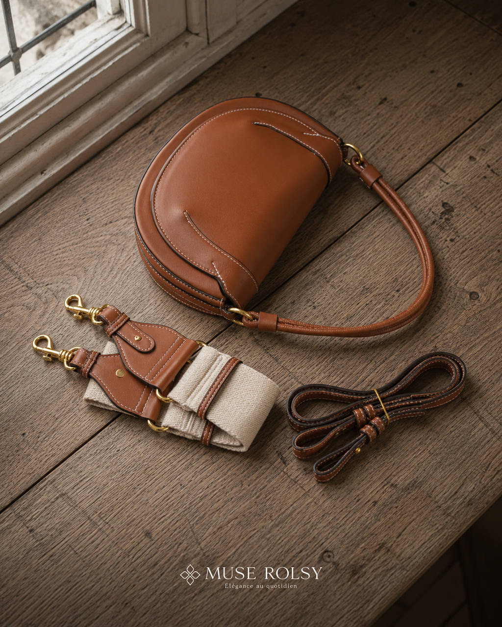 Sac Bandoulière Vintage en Cuir