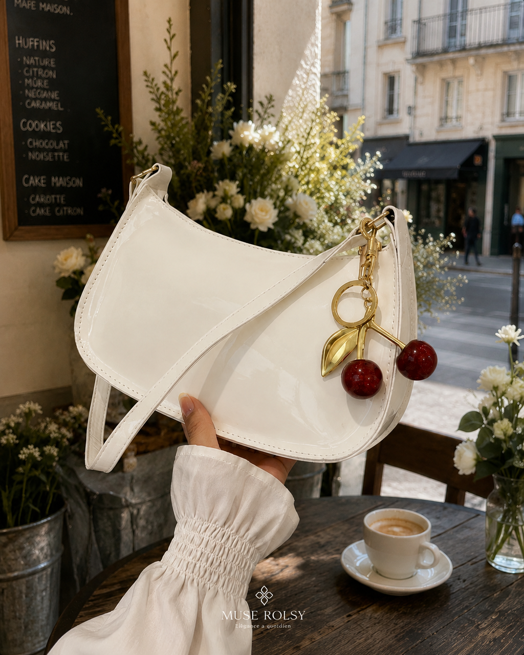 Sac Épaule Bordeaux Minimaliste