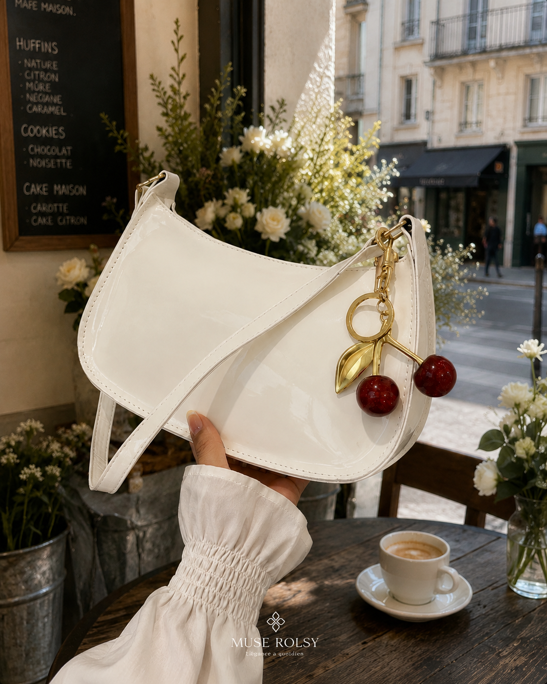 Sac Épaule Bordeaux Minimaliste