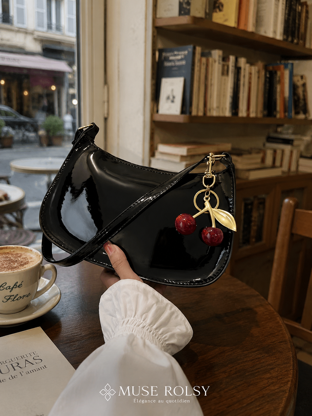 Sac Épaule Bordeaux Minimaliste