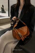 Sac Hobo à Motif Graphique