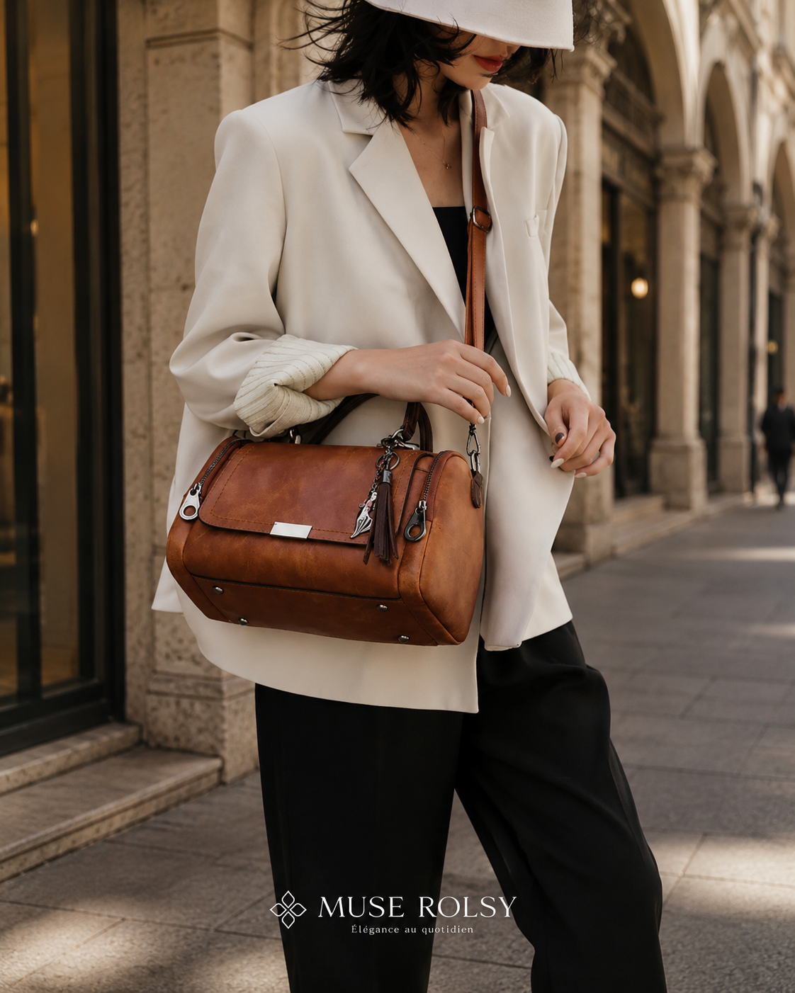 Grand Sac à Main avec Bandoulière Amovible et Réglable