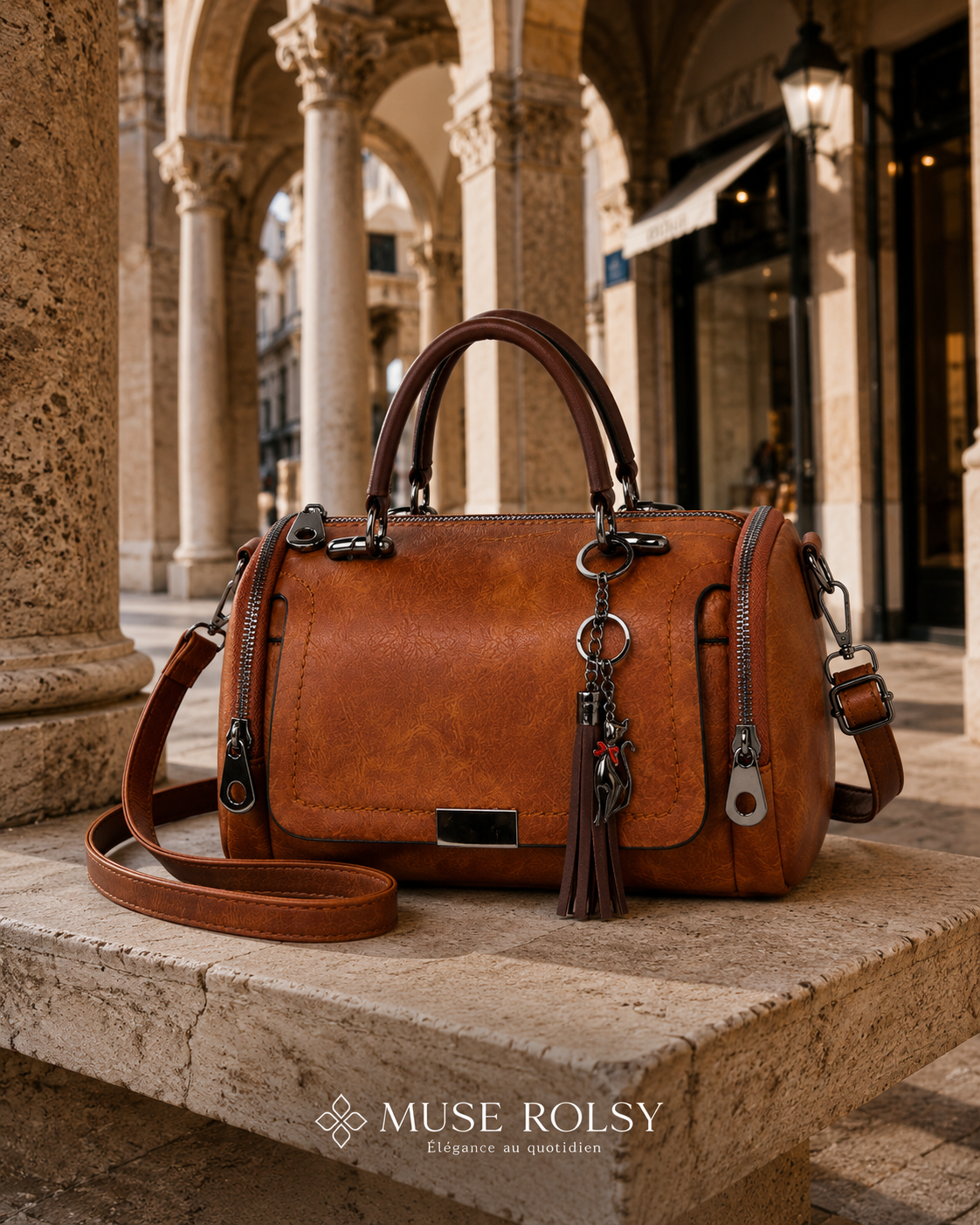 Grand Sac à Main avec Bandoulière Amovible et Réglable