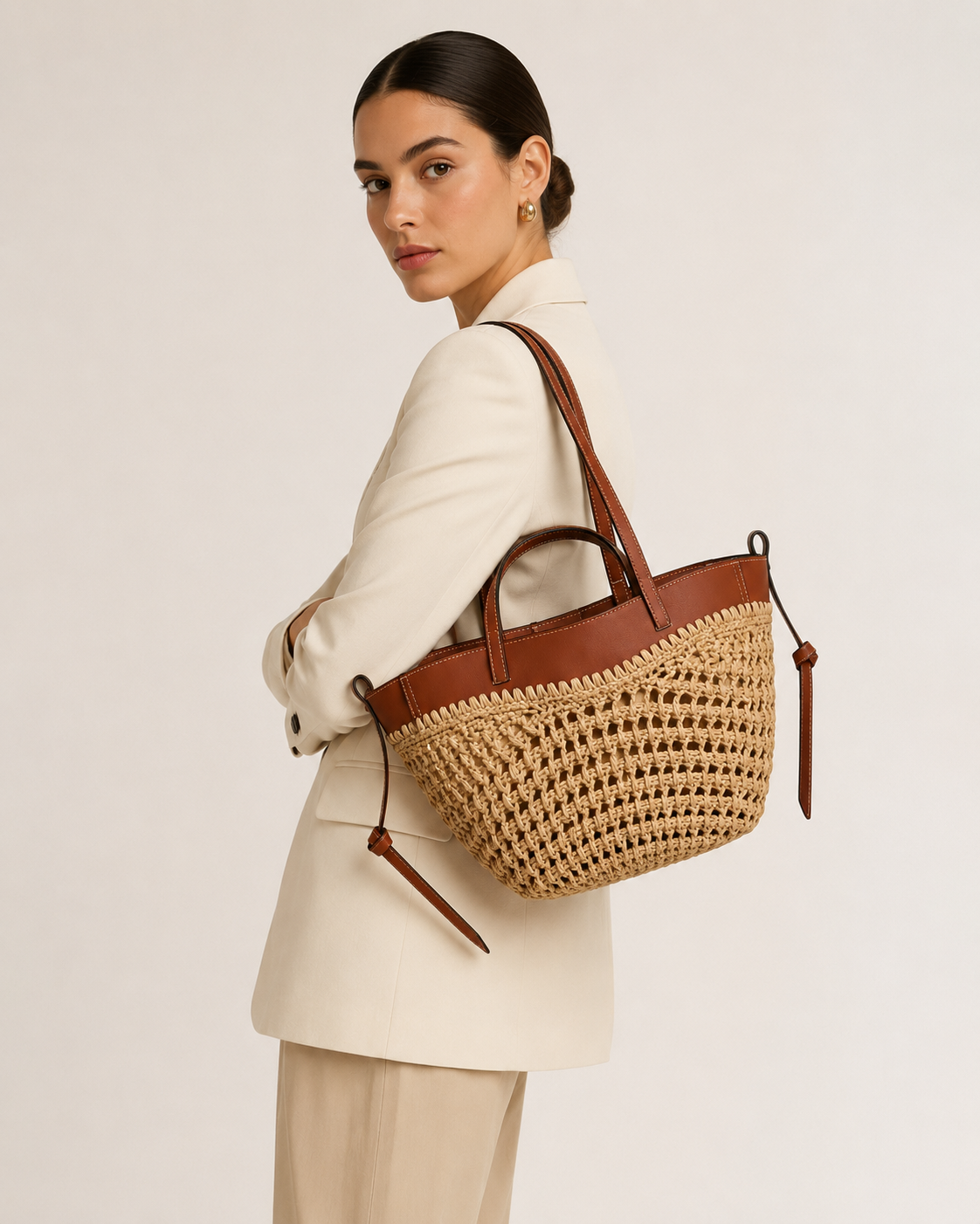 Sac Cabas en Raphia – L’Élégance Naturelle de l’Été | Muse Rolsy