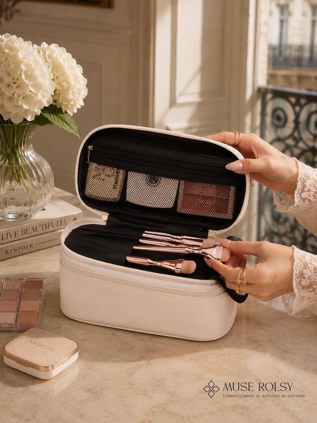 Vanity Beauté Double Compartiment Élégance