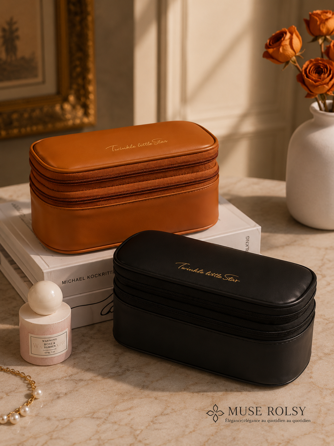 Vanity Beauté Double Compartiment Élégance