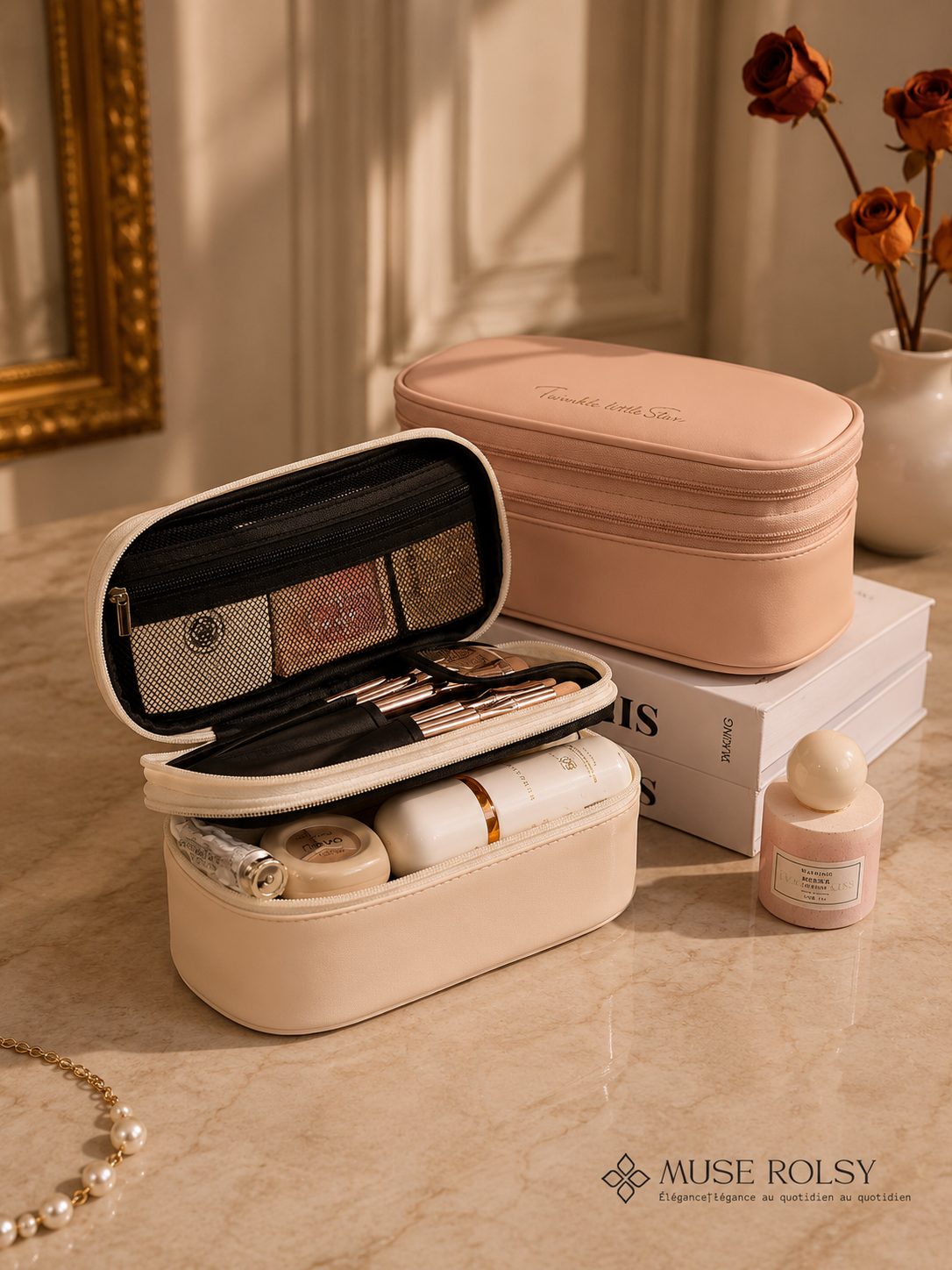 Vanity Beauté Double Compartiment Élégance