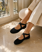 Ballerines Mary Jane Rétro Rouges