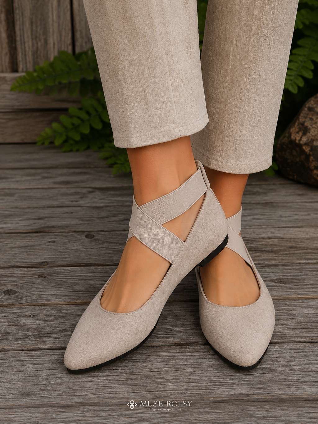 Ballerines Noires Minimalistes