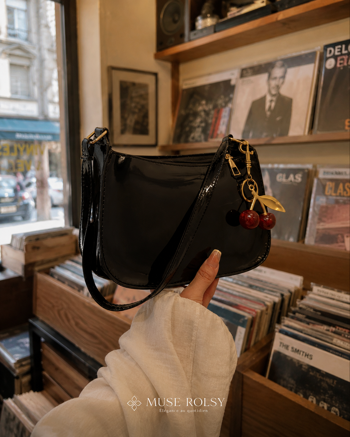 Sac Épaule Bordeaux Minimaliste